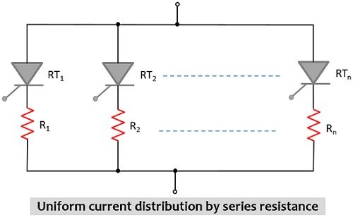 均匀电流分布串联电阻连接
